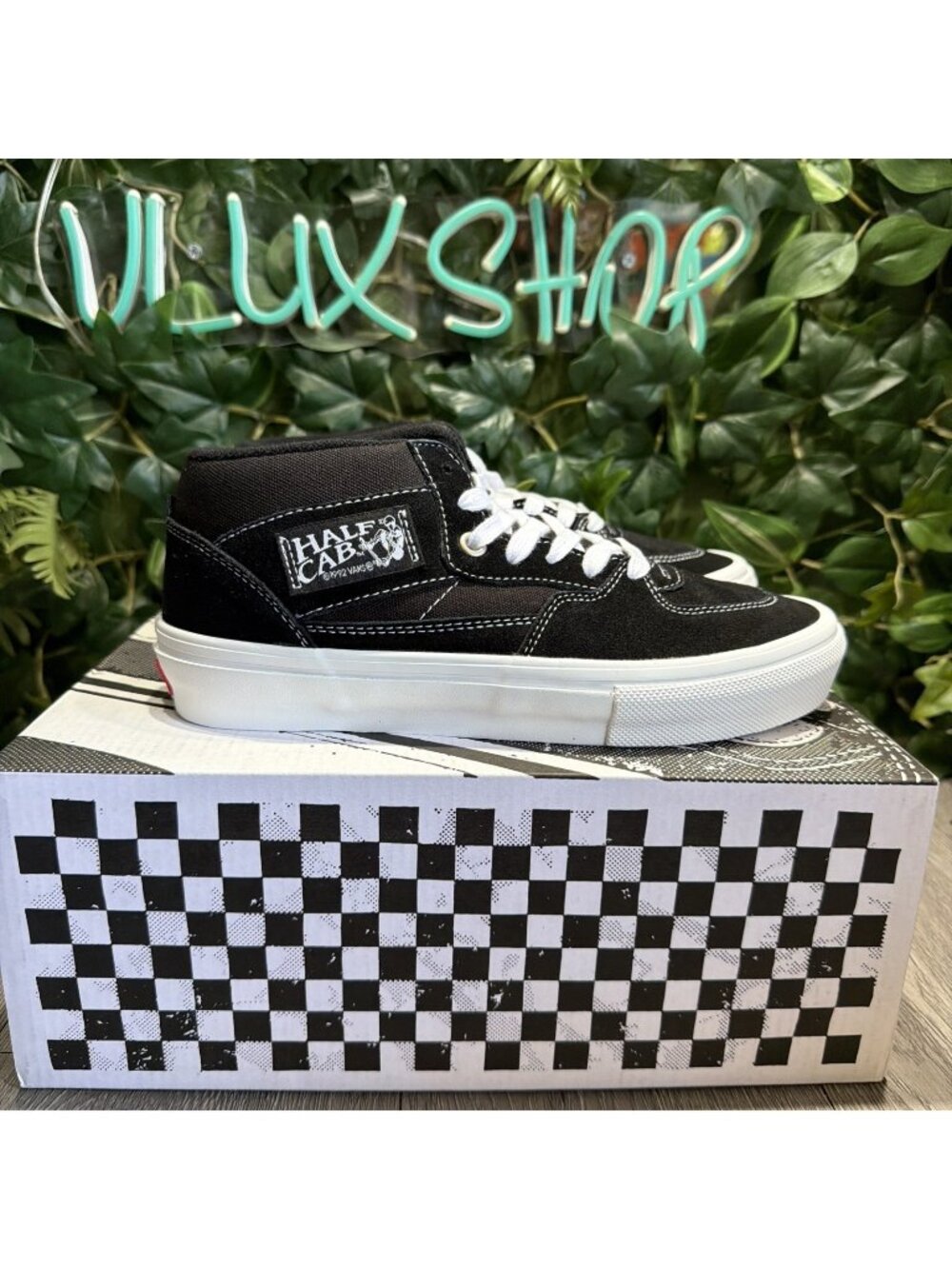 Vans Ultracush Mid Half Cab Suede Black Men's Size 5.5 Women 7
